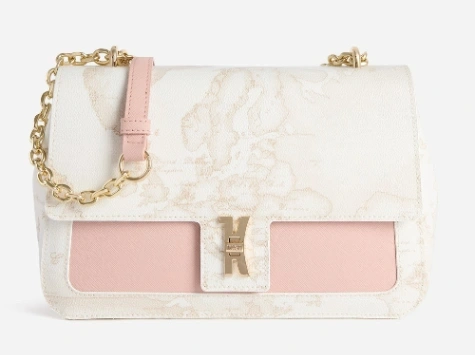 Bay Lock Bag crossbody bag Geo White