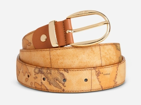 Geo Classic Belt with leather inserts
