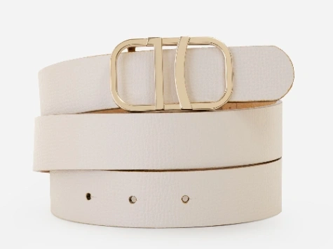 Escape Geo reversible belt Ivory